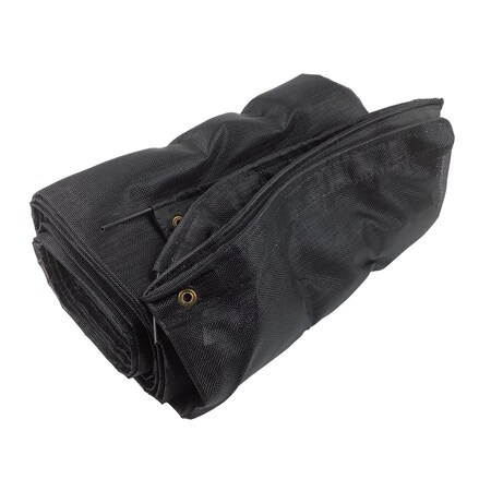 Us Tarp Hd Black Mesh Tarp, 100 In. X 28 Ft 100-28-BM